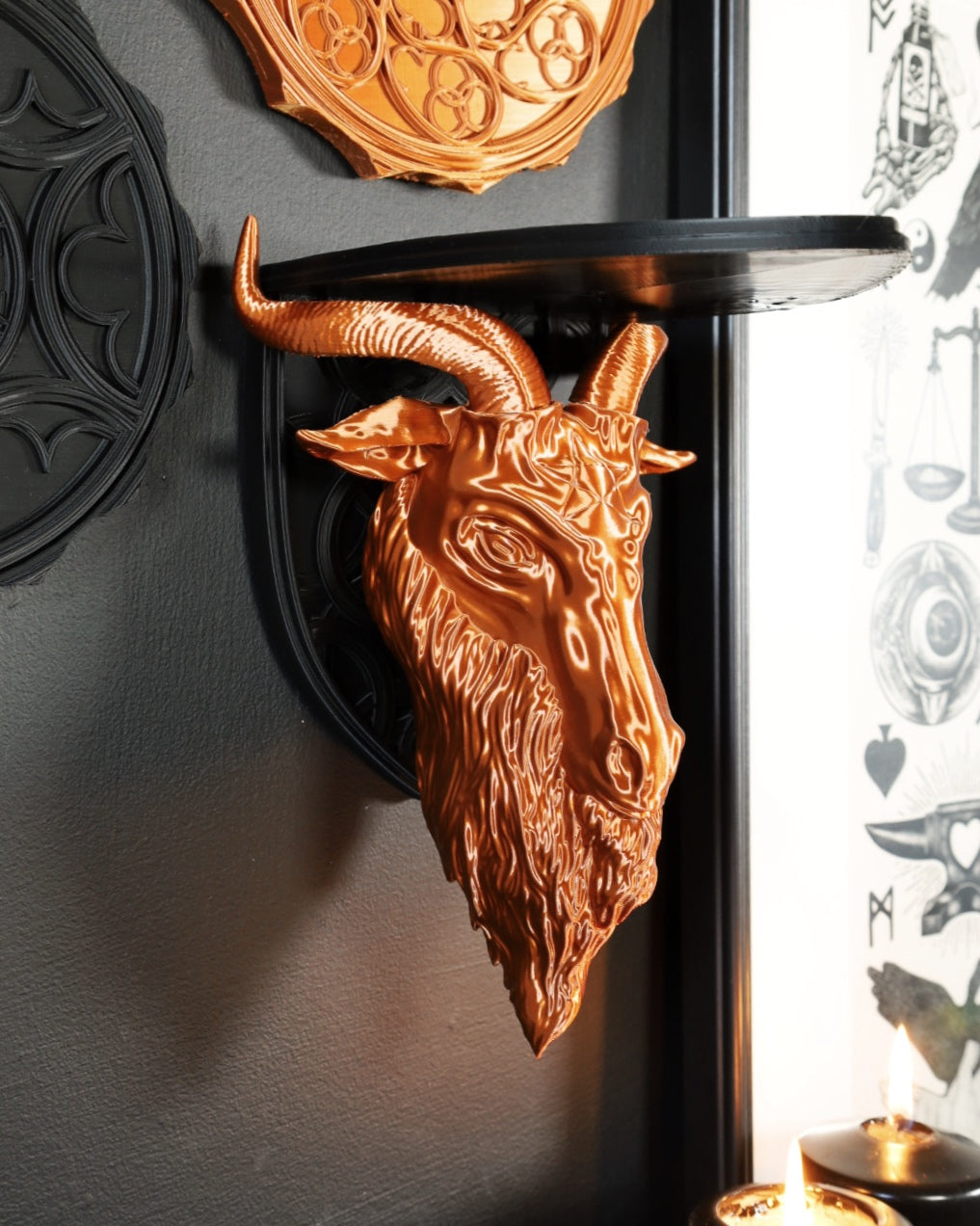Baphomet Decorative Gallery Wall Plinth