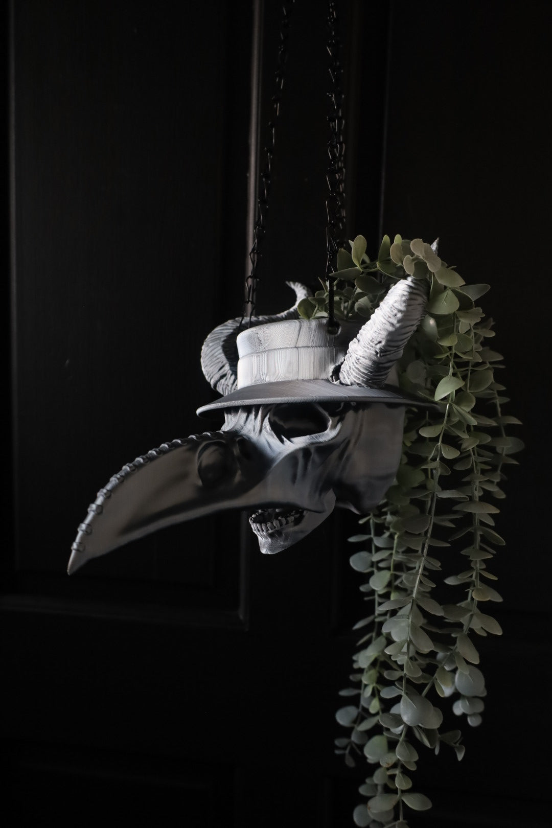 Plague Doc Hanging Planter