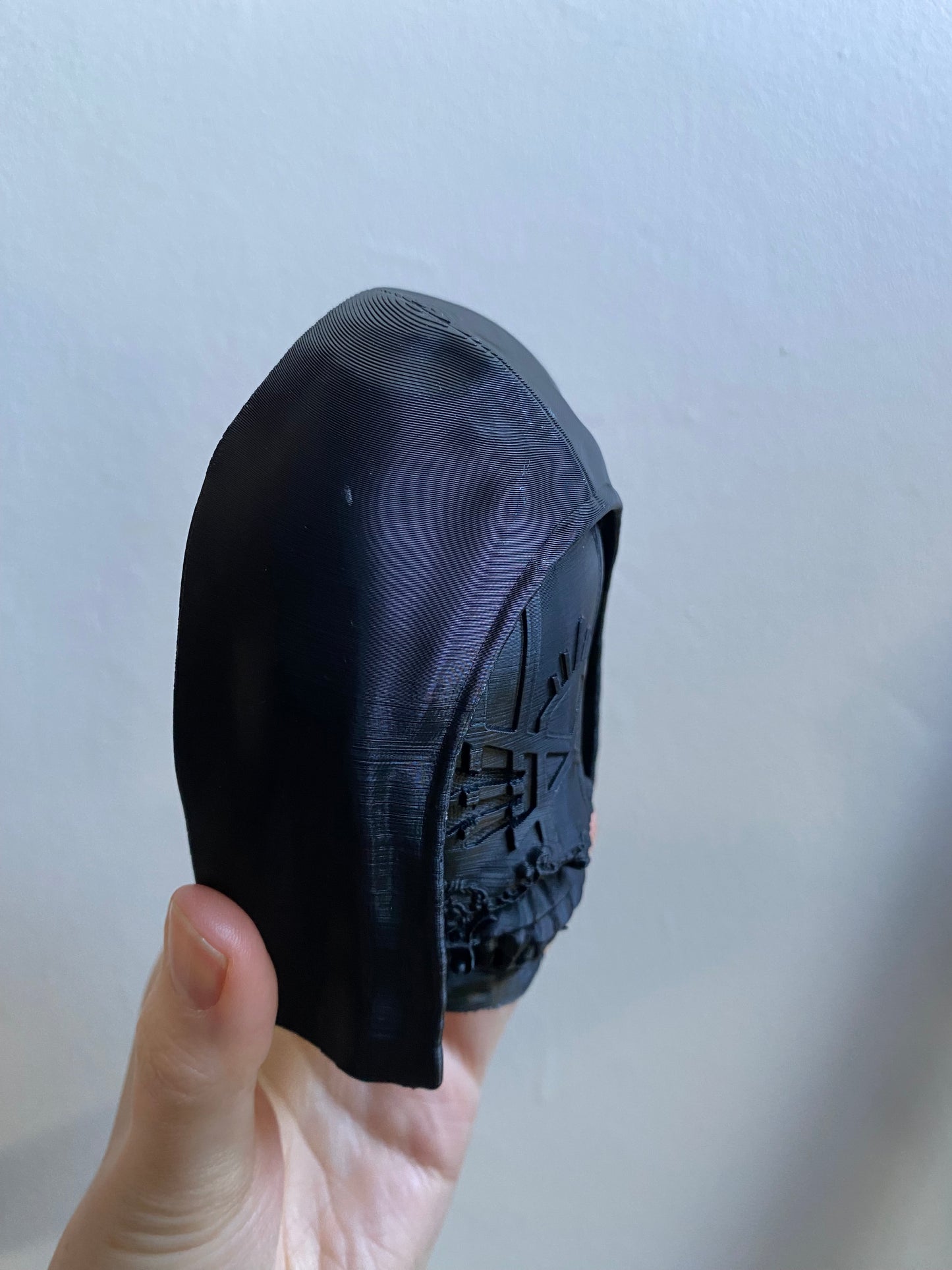 SECONDS #6014 - SMALL BLACK VESSEL WALL HANGING - SMALL MARKS