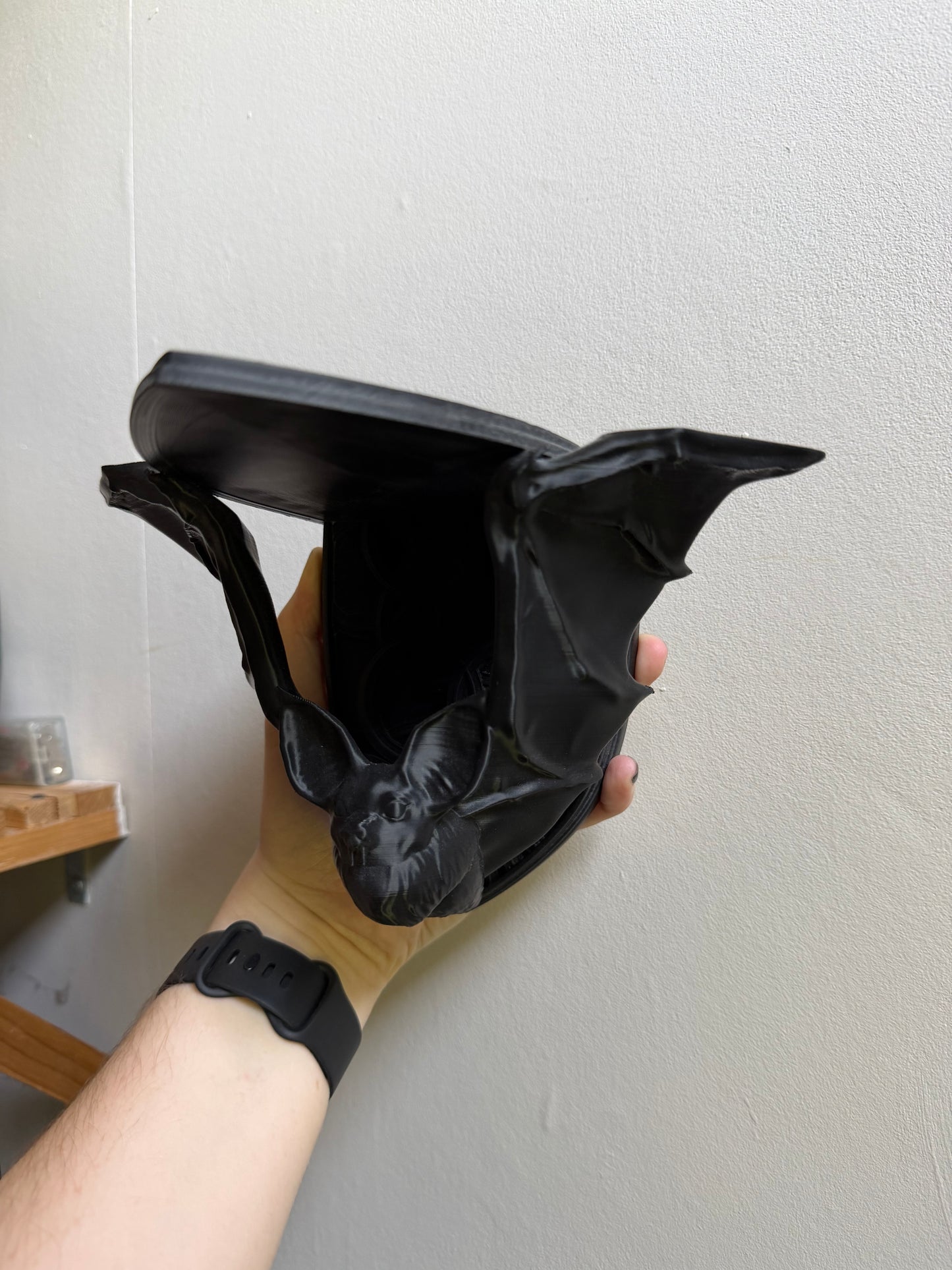 SECONDS #4 - Black/black Lucius Wall Shelf