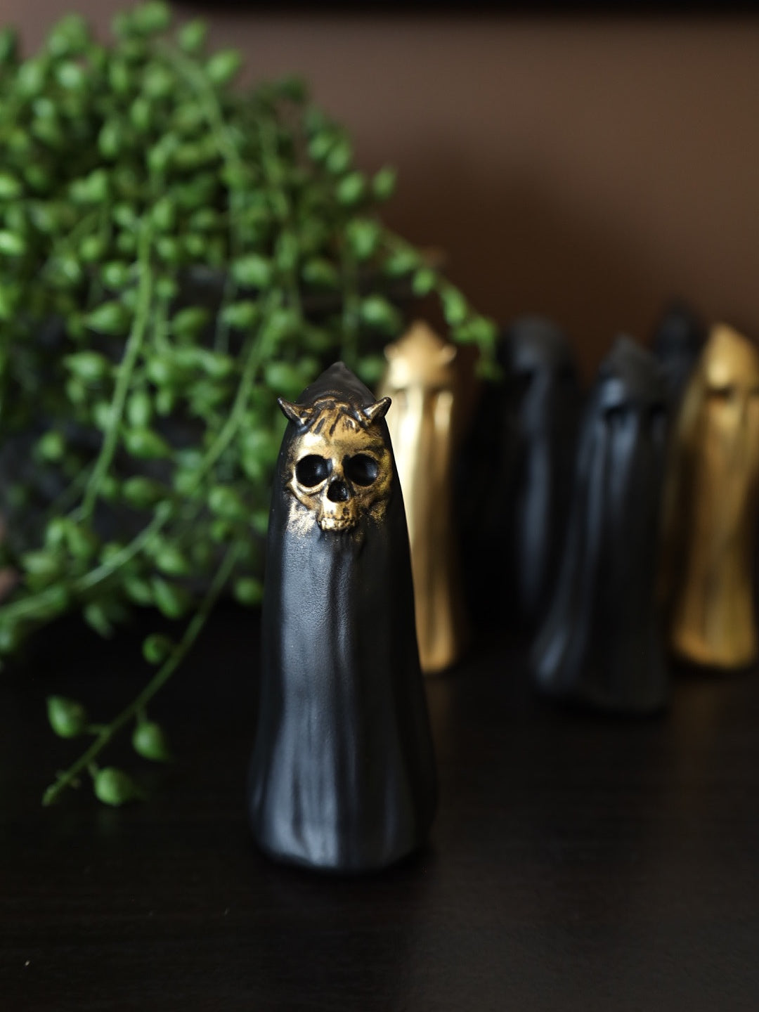 Gothic Skull Ghost Ornament