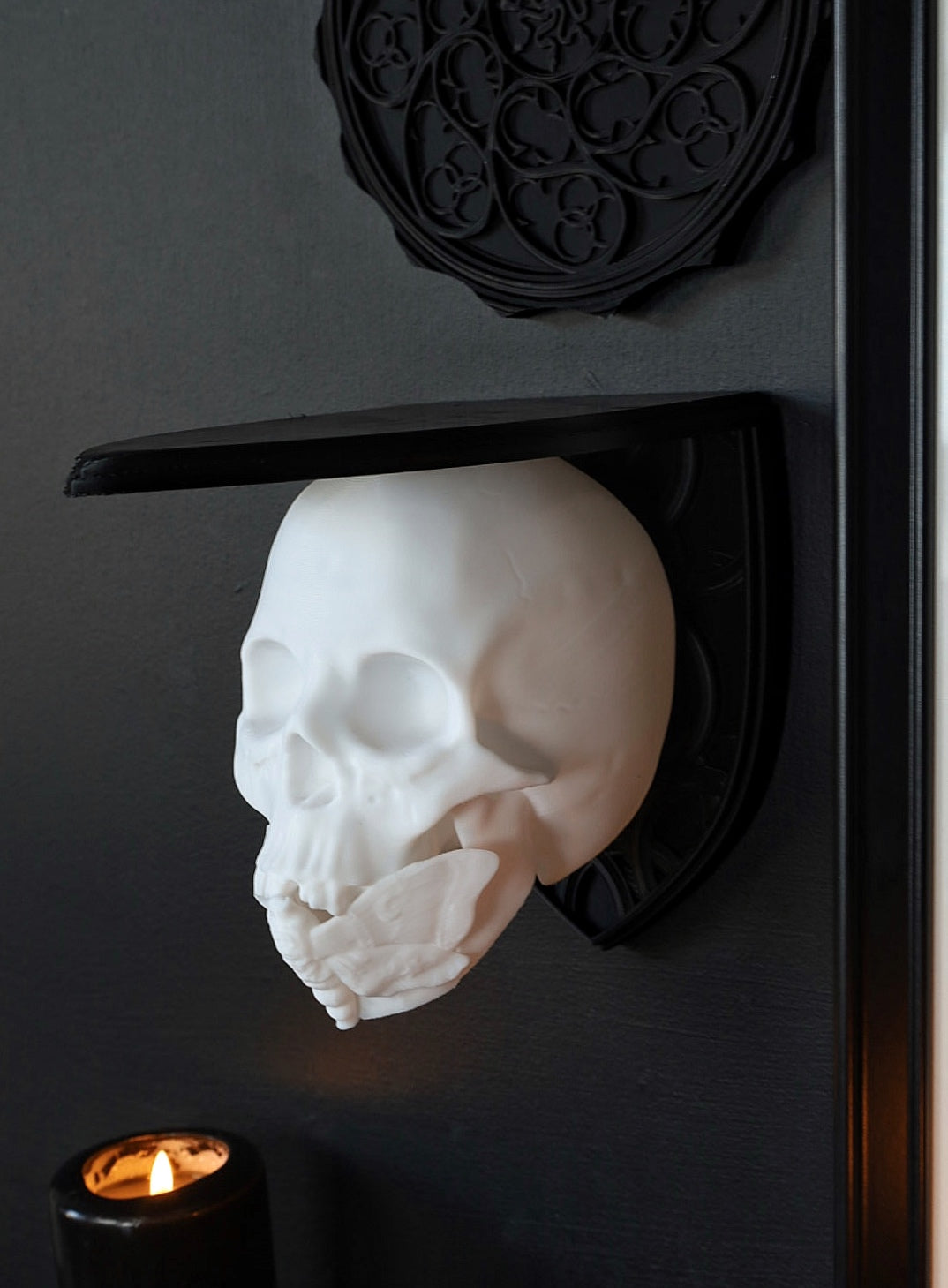 Death Moth Decorative Gallery Wall Plinth