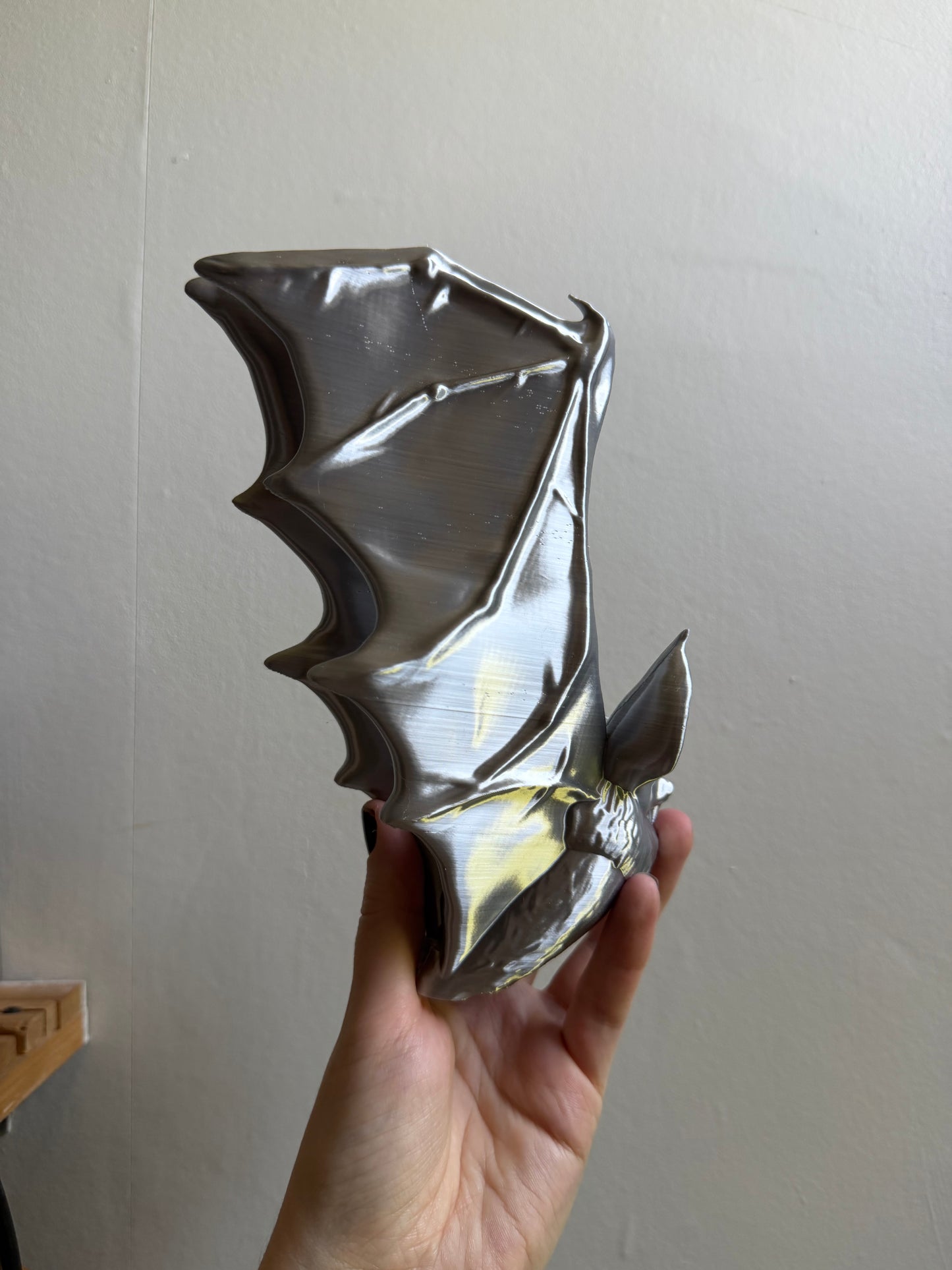 SECONDS #18 - Silver Bat Tree Topper