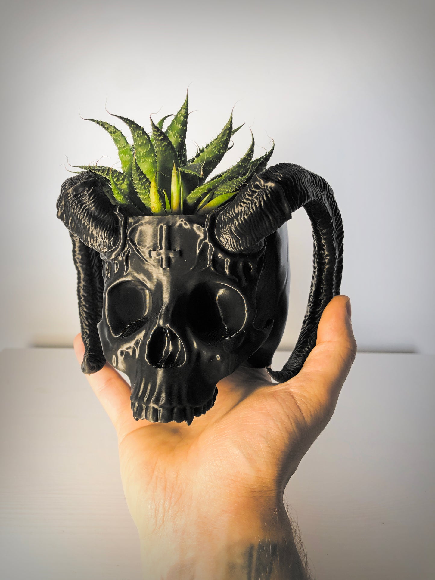 Satan Skull Planter