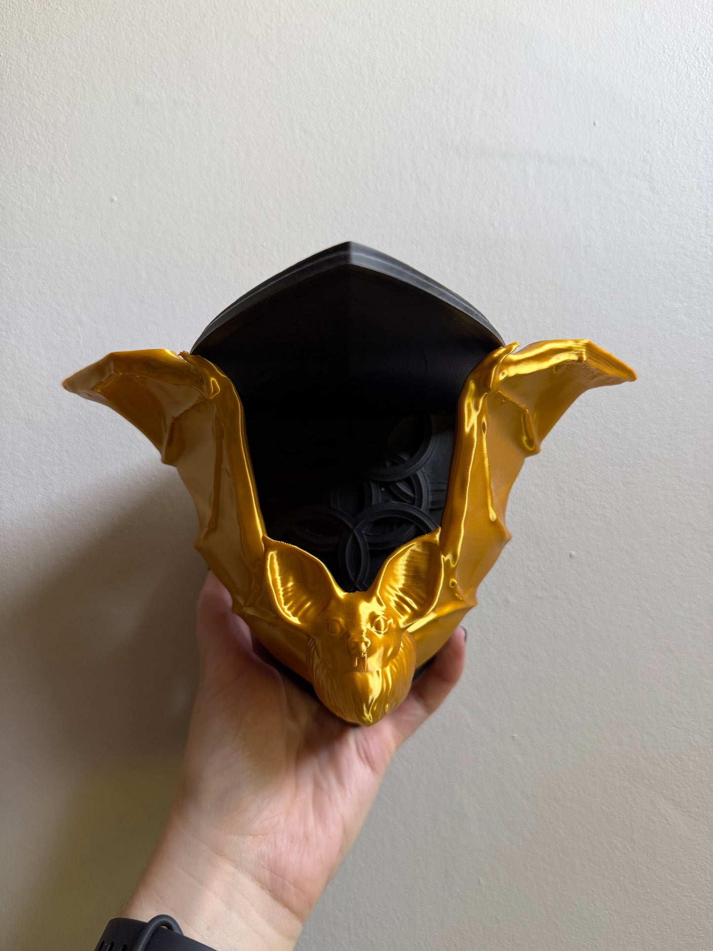 SECONDS #3 - Black/gold Lucius Wall Shelf