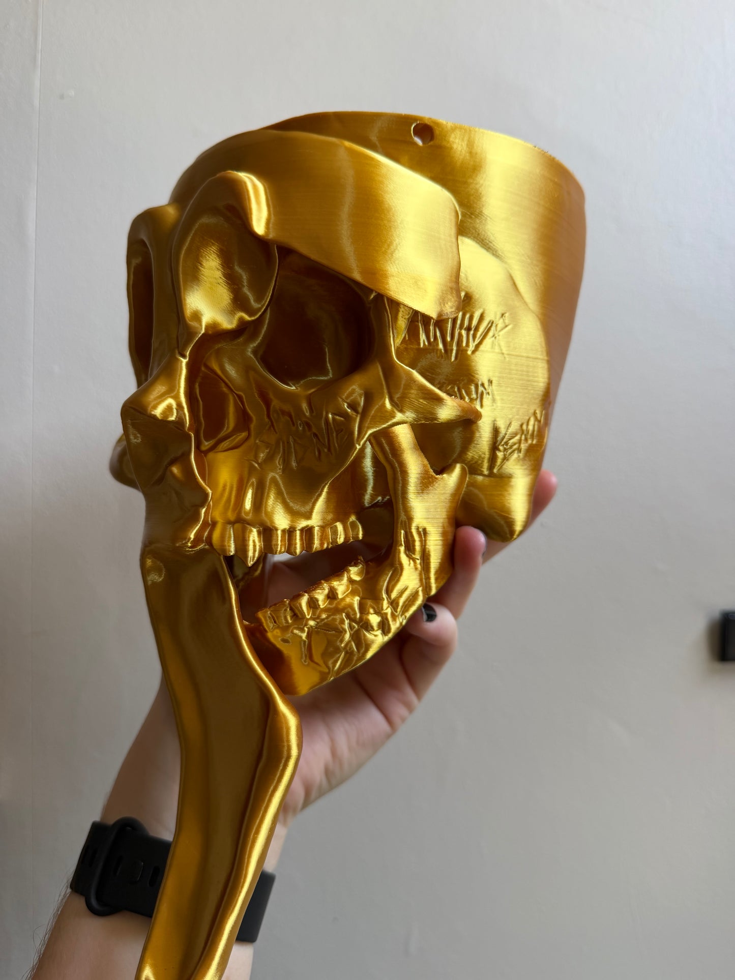 SECONDS #23- Gold Massacre Hanging Planter