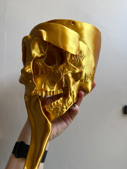 SECONDS #23- Gold Massacre Hanging Planter