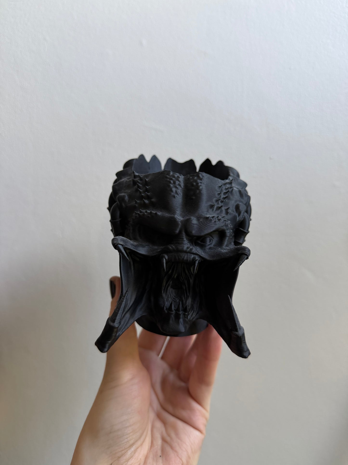 SECONDS #50 - Black Yautja Small Desk Planter