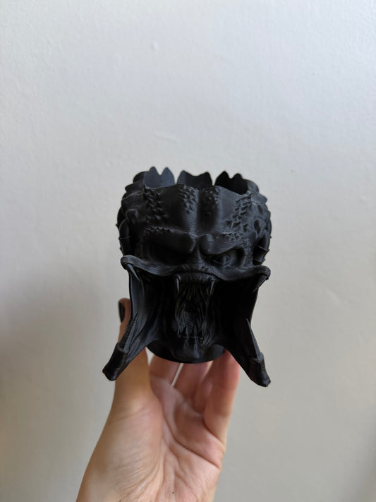 SECONDS #50 - Black Yautja Small Desk Planter