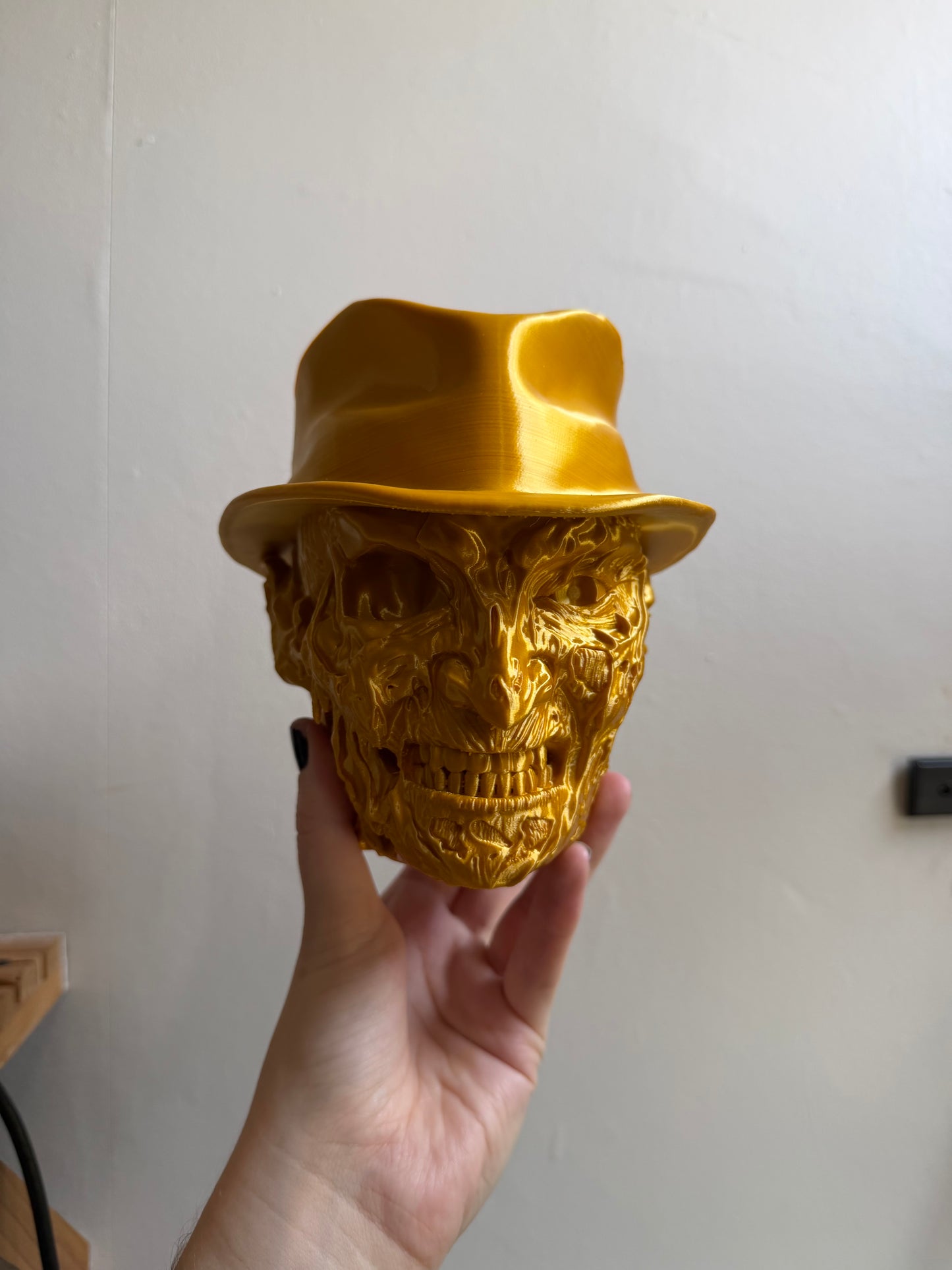 SECONDS #35 - Large Gold Nightmare Desk Planter