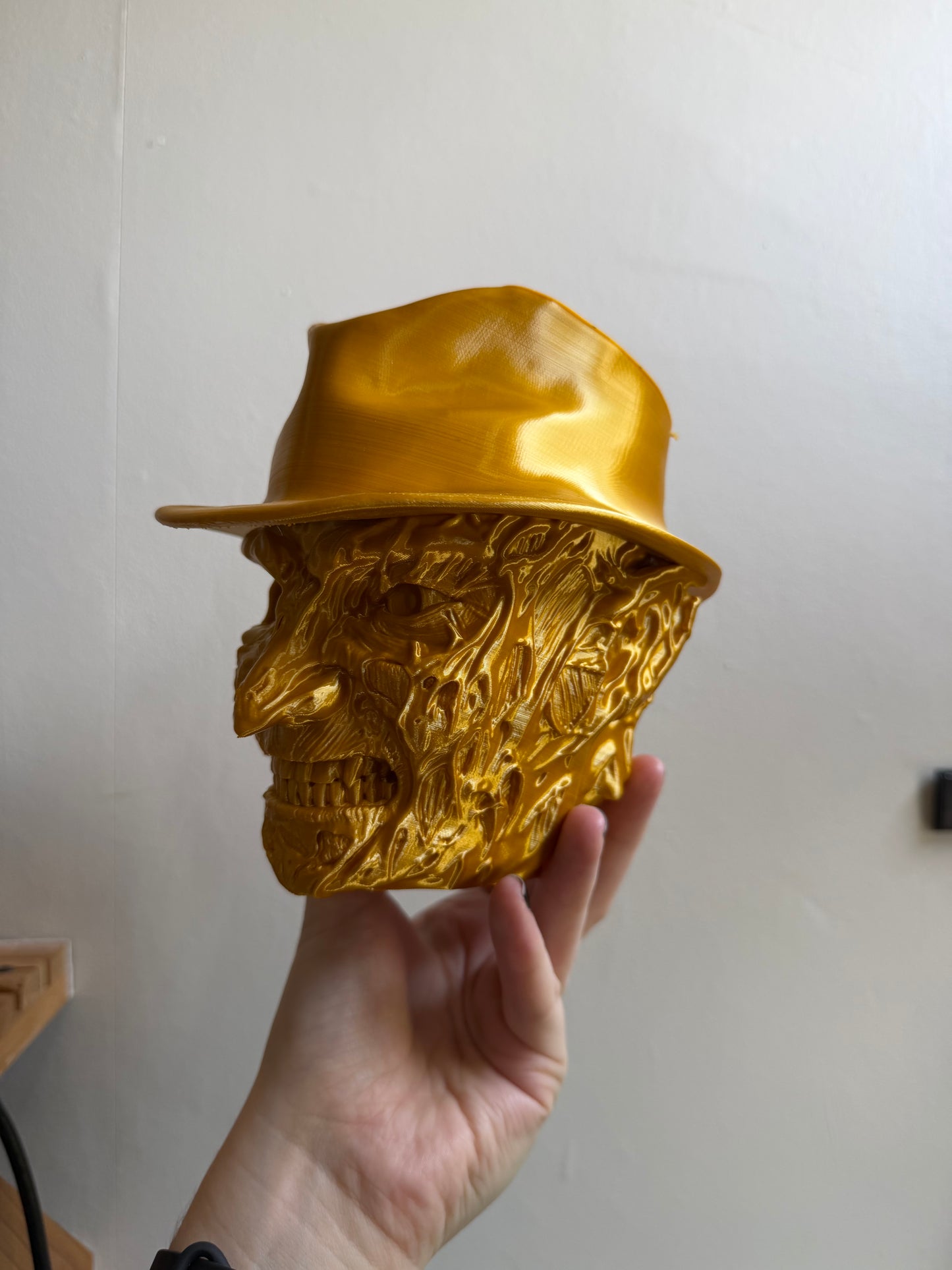 SECONDS #35 - Large Gold Nightmare Desk Planter