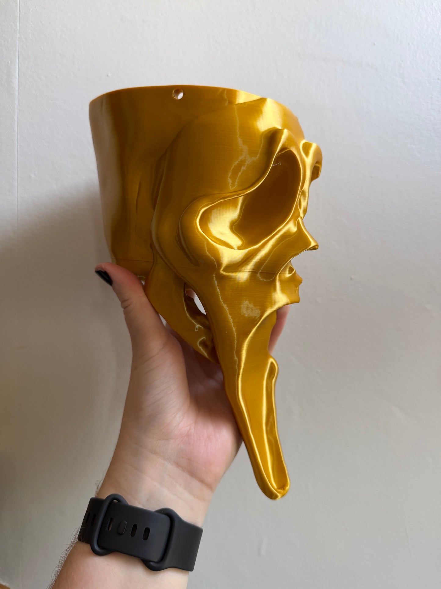 SECONDS #23- Gold Massacre Hanging Planter
