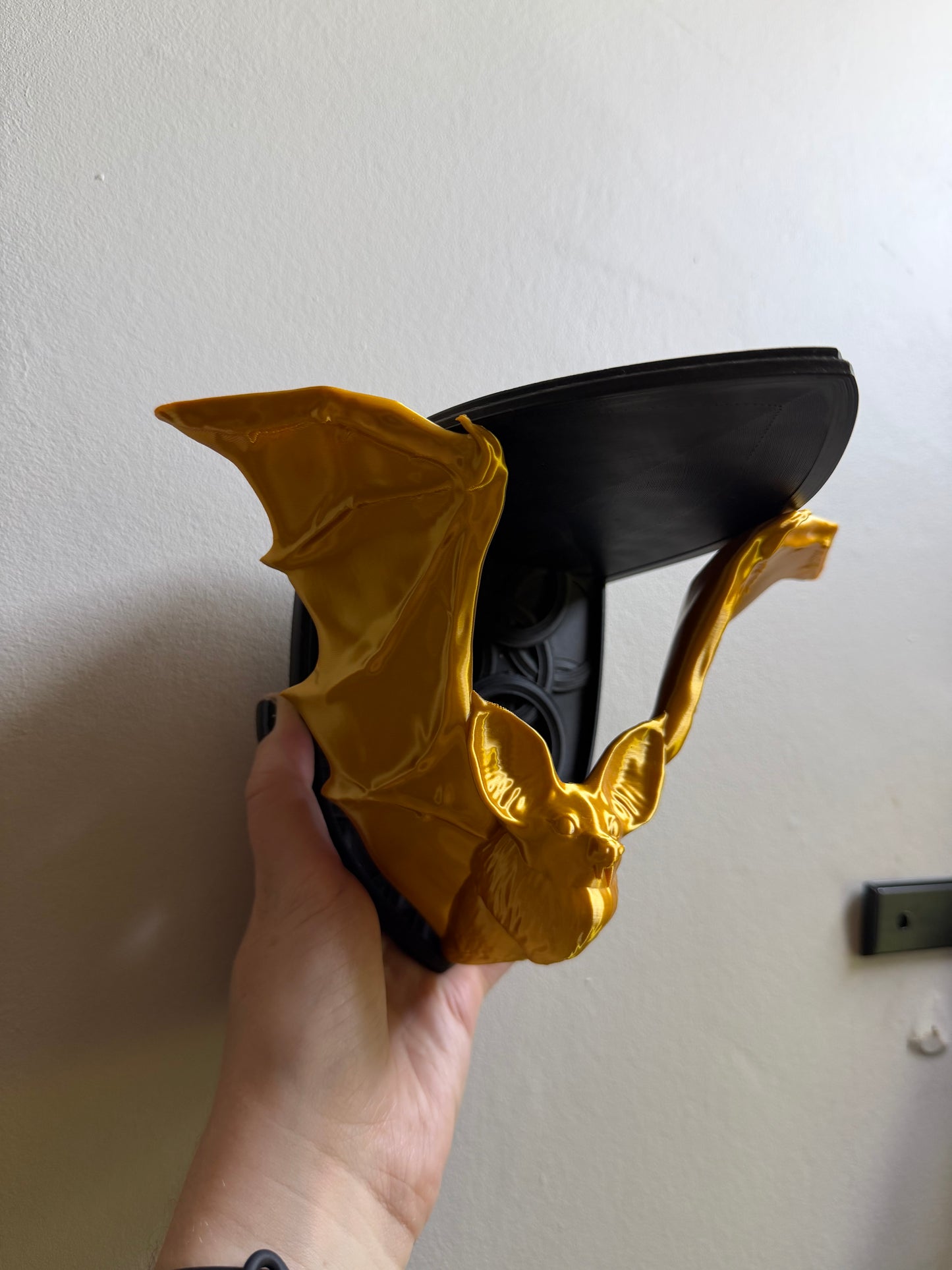 SECONDS #3 - Black/gold Lucius Wall Shelf