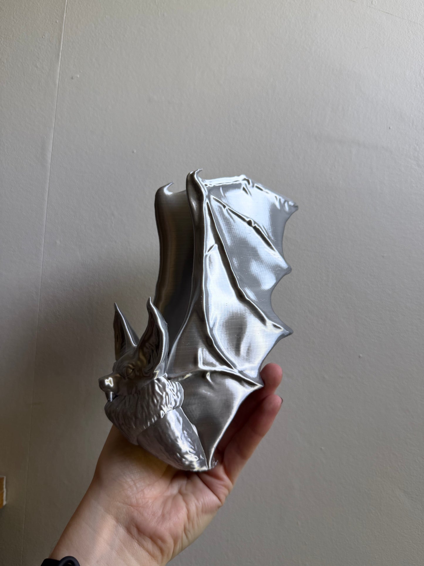 SECONDS #18 - Silver Bat Tree Topper