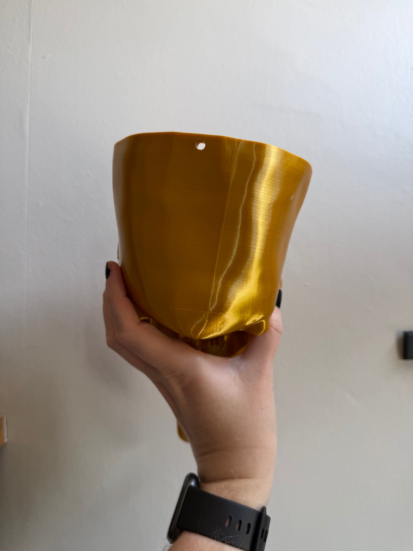SECONDS #23- Gold Massacre Hanging Planter