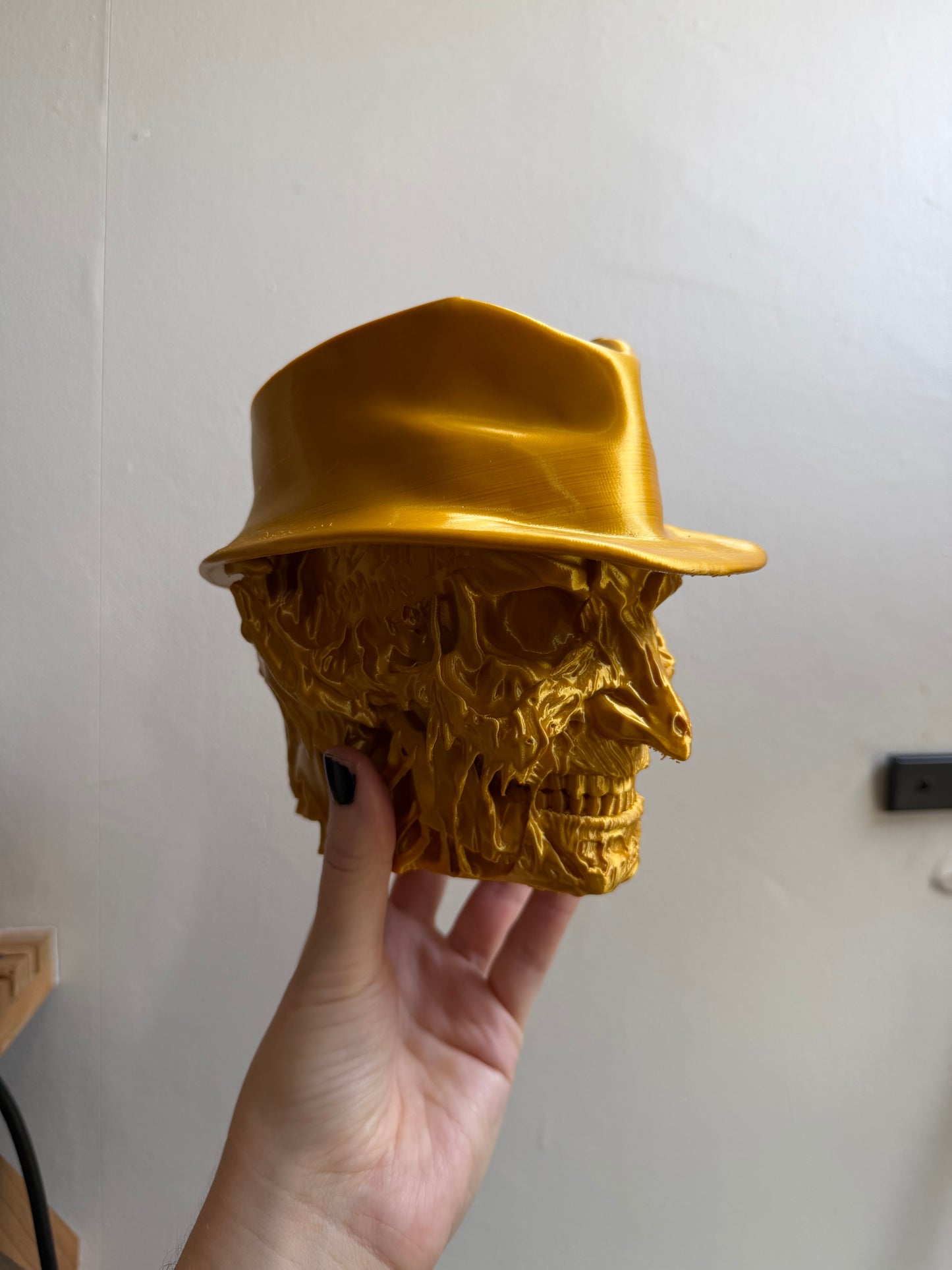 SECONDS #35 - Large Gold Nightmare Desk Planter