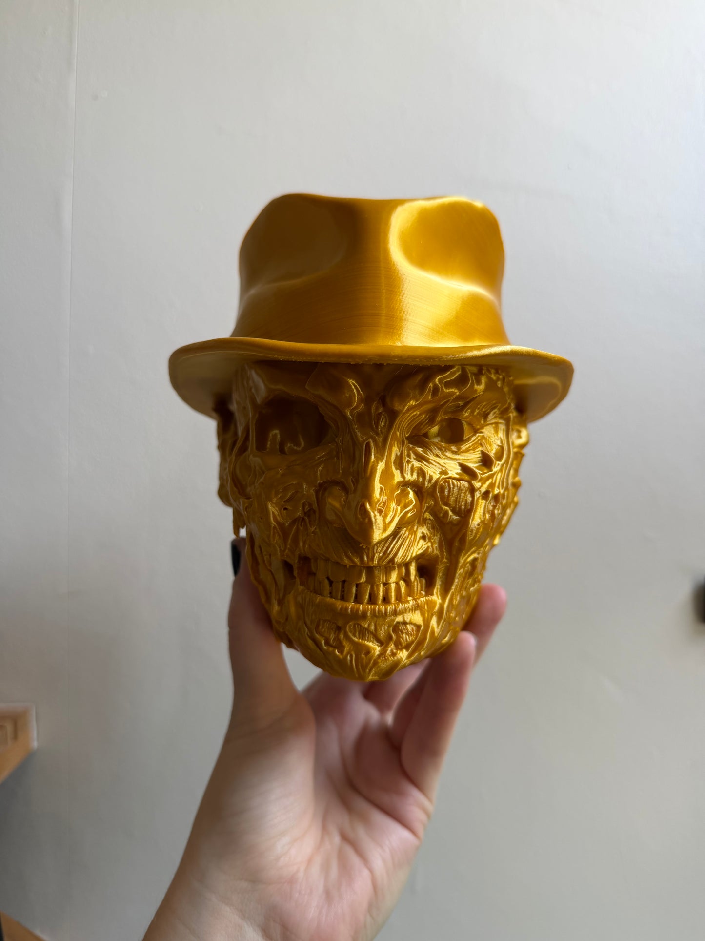 SECONDS #35 - Large Gold Nightmare Desk Planter