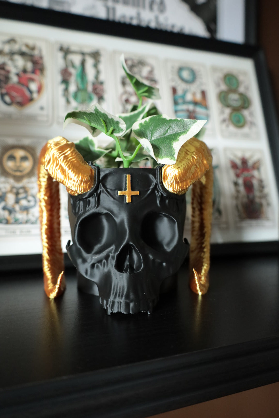 Satan Skull Planter