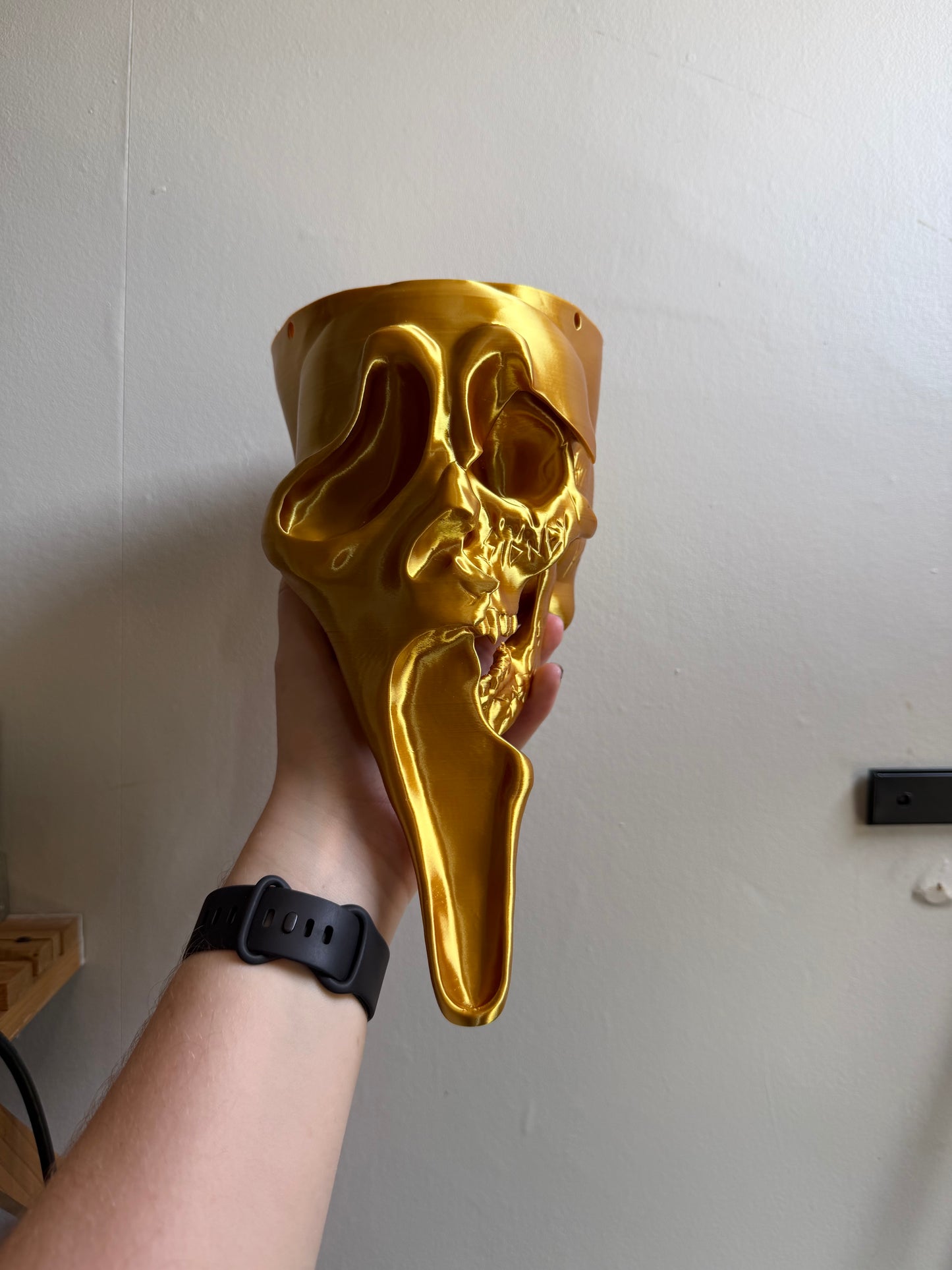 SECONDS #23- Gold Massacre Hanging Planter