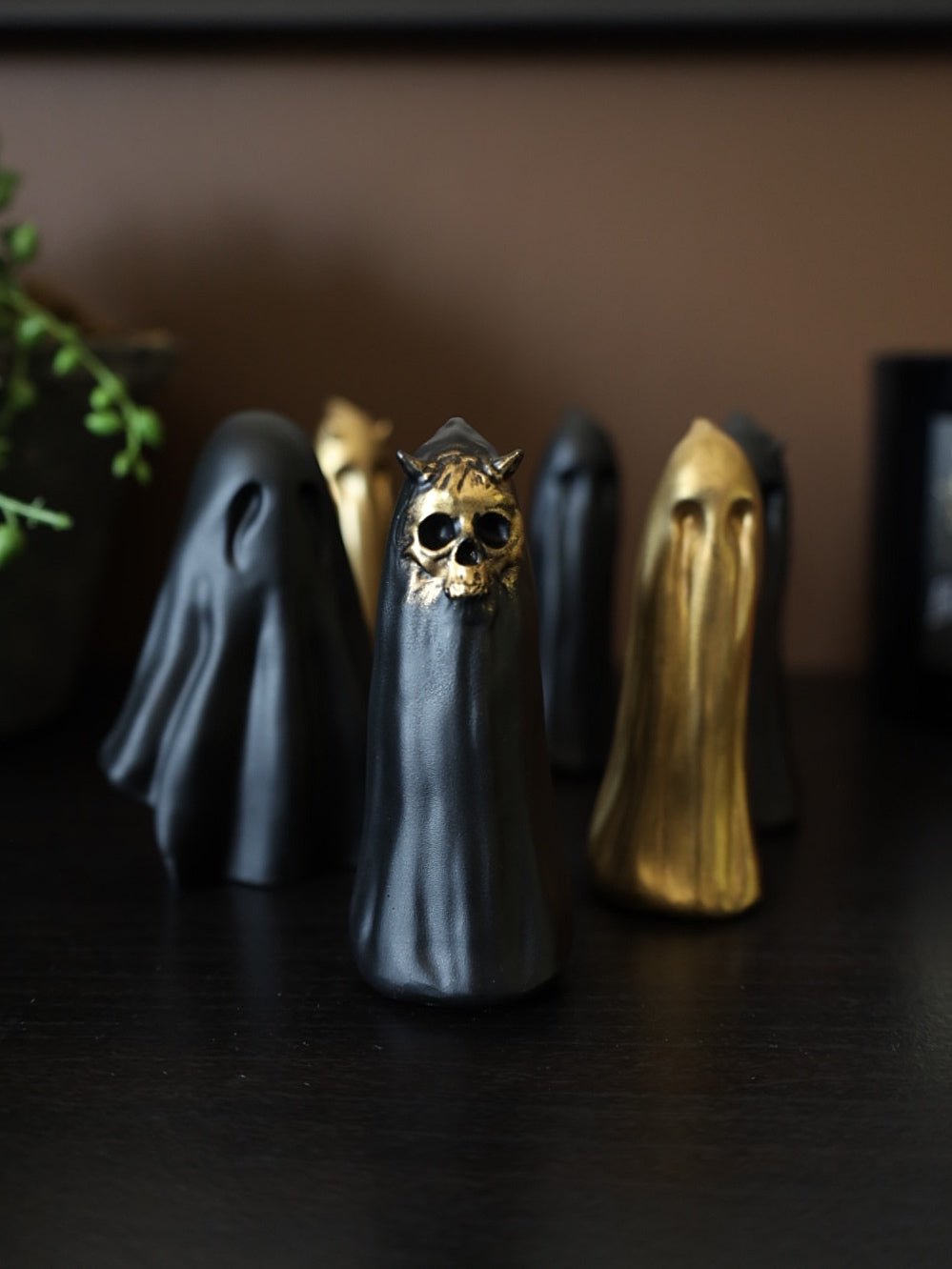 Decorative collection of gothic home accessories 
