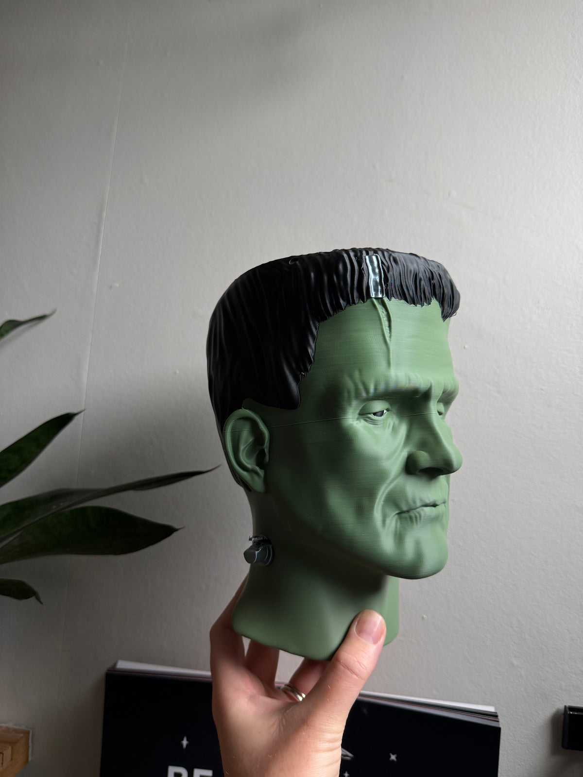 SECONDS #2001 - Frankenstein Hanging Planter