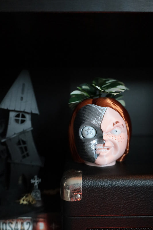 Chucky plant pot from the horror movie childs play