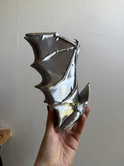 SECONDS #18 - Silver Bat Tree Topper