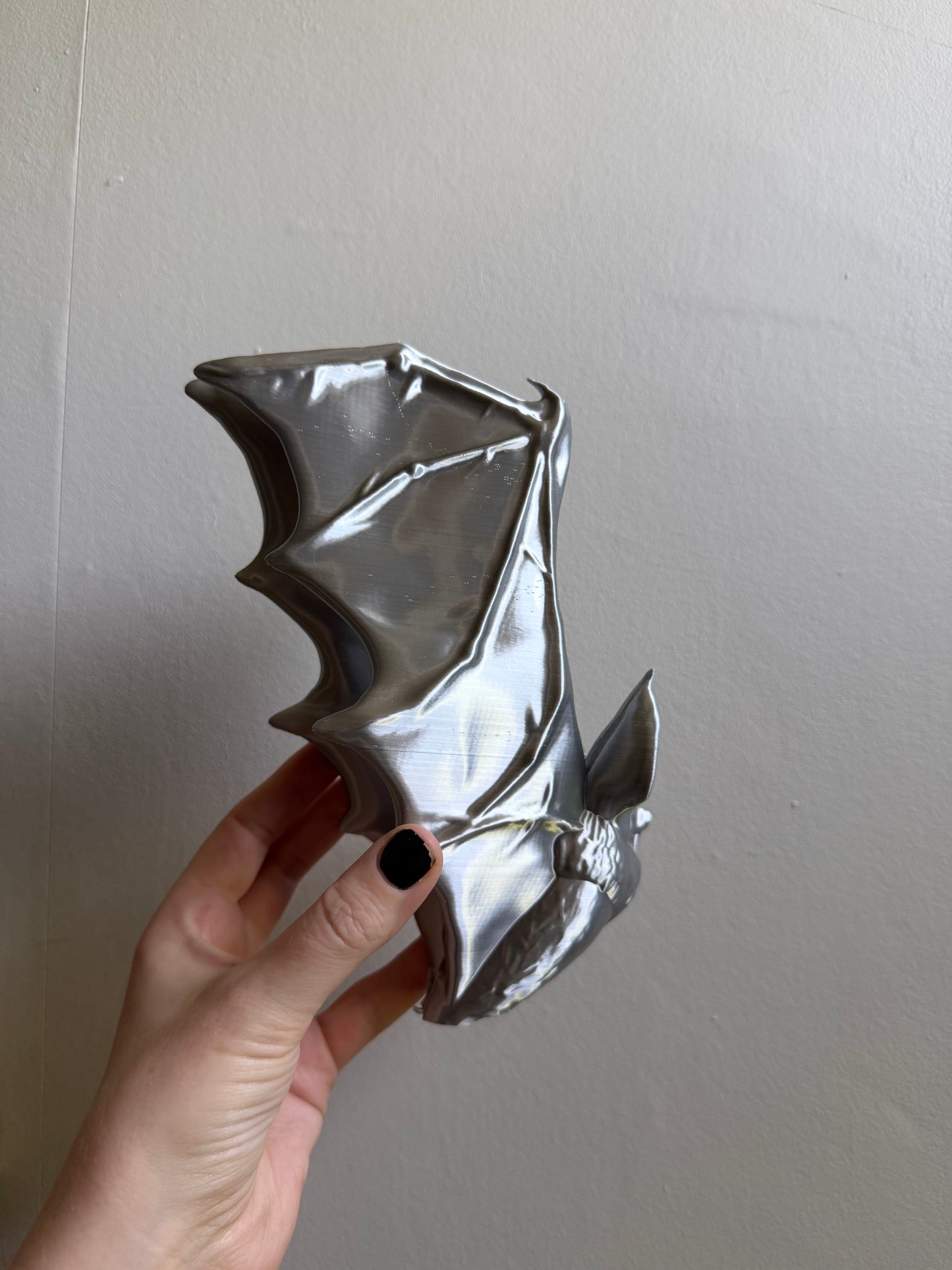 SECONDS #18 - Silver Bat Tree Topper