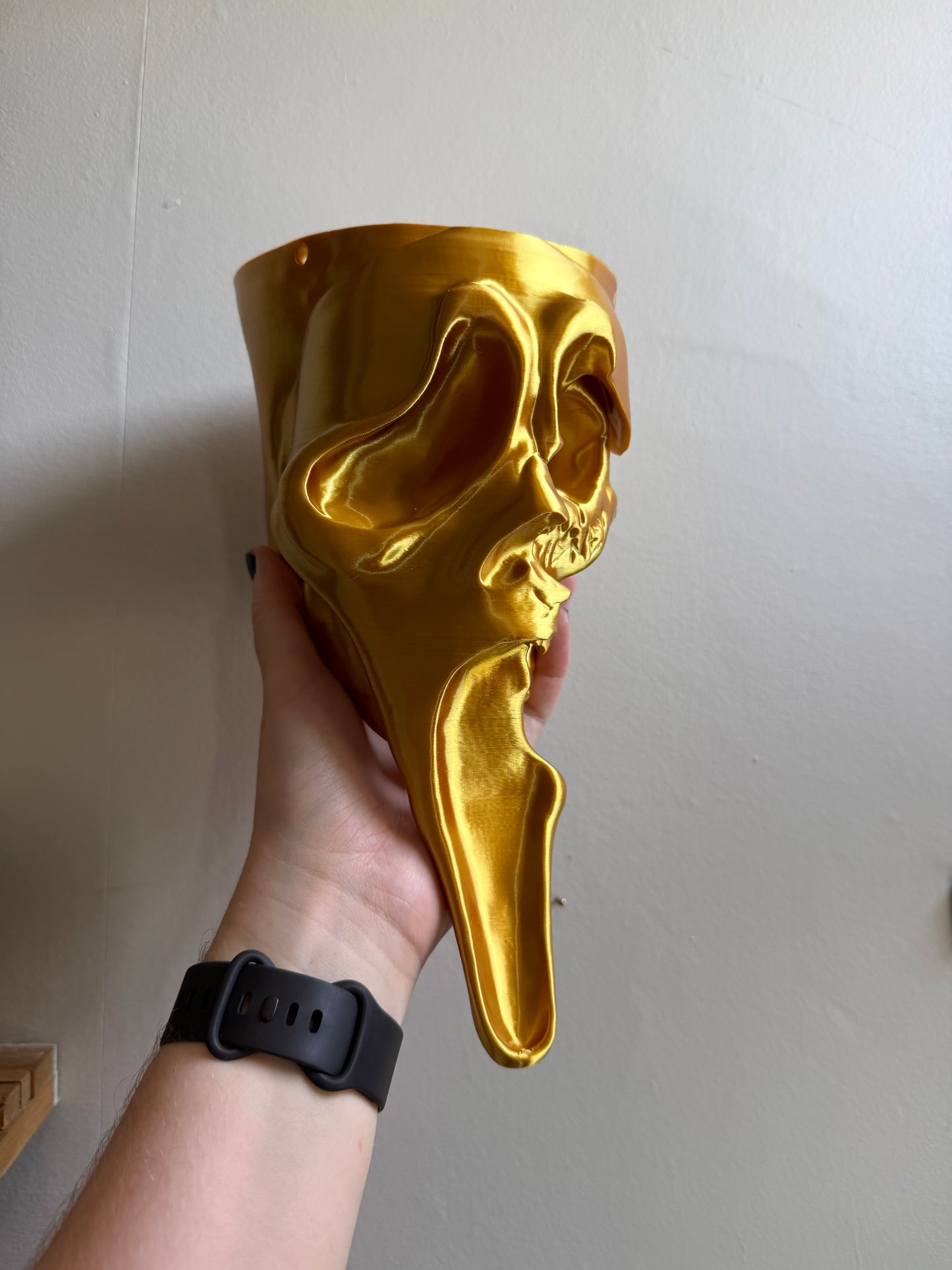 SECONDS #23- Gold Massacre Hanging Planter