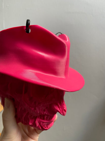 SECONDS #6905 - THE NIGHTMARE HANGING PLANTER PINK - SMALL MARKS ON HAT