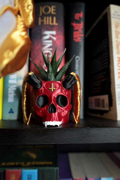 Satan Skull Planter