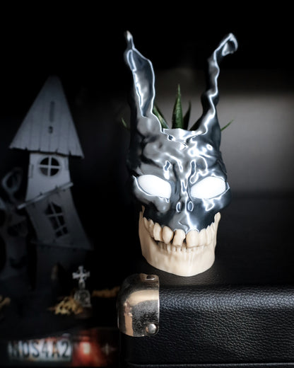 Frank the rabbit plant pot from the sci fi movie Donnie Darko. Horror decor