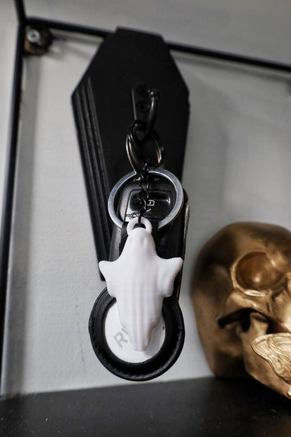3d printed gothic ghost keyring 