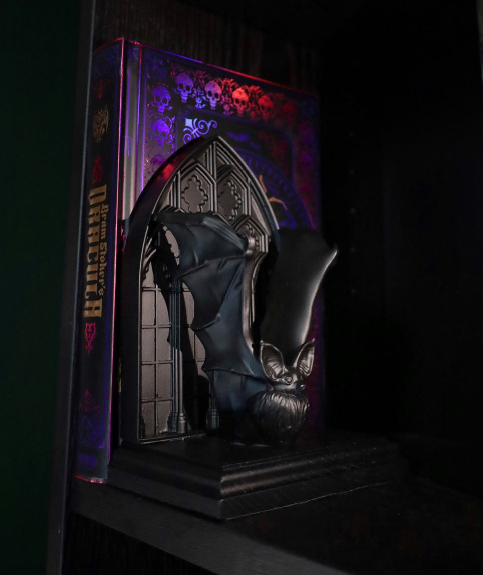 Gothic bat bookend to add elegance to your gothic home bookshelf