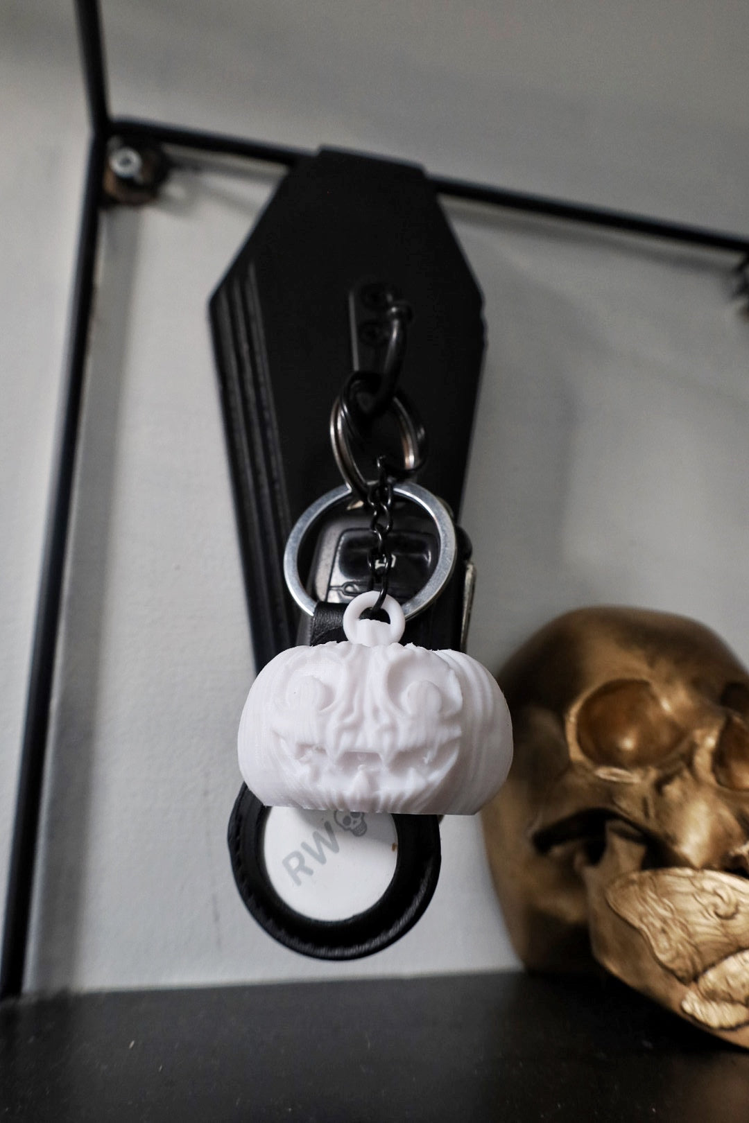 Pumpkin Jack Halloween keyring 
