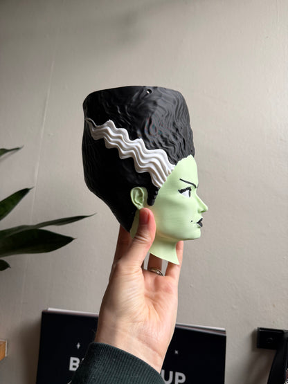 SECONDS #2002 - Bride Of Frankenstein Hanging Planter