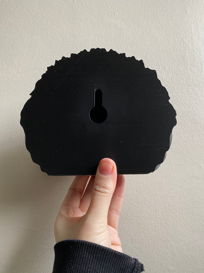 SECONDS #884 - LARGE PUPPET WALL HANGING BLACK - PROTOTYPE (LARGER KEYHOLE ON BACK FOR MOUNTING)