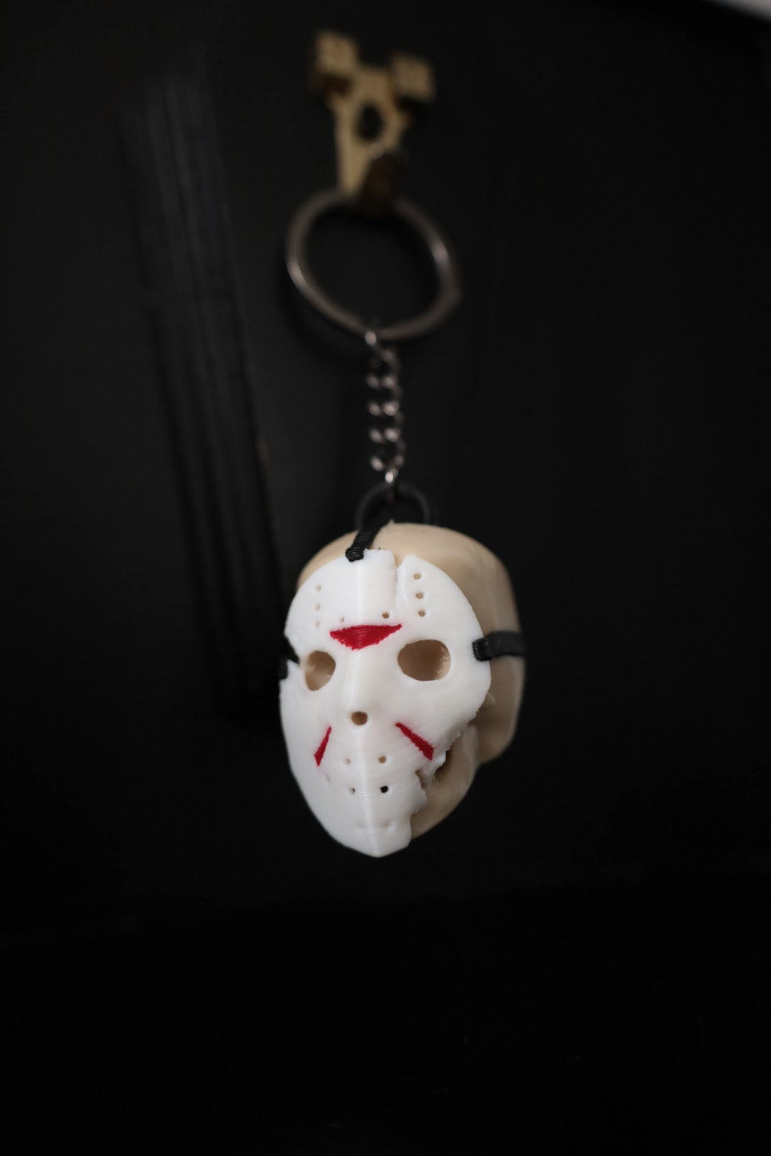 Jason Voorhees keyring from Friday The 13th horror movie. Horror gifts