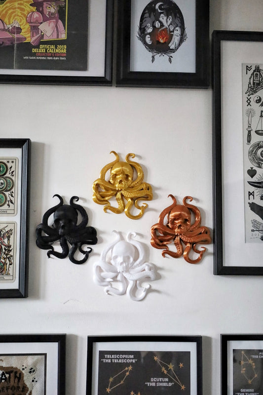 Octopus Skull Wall Hanging