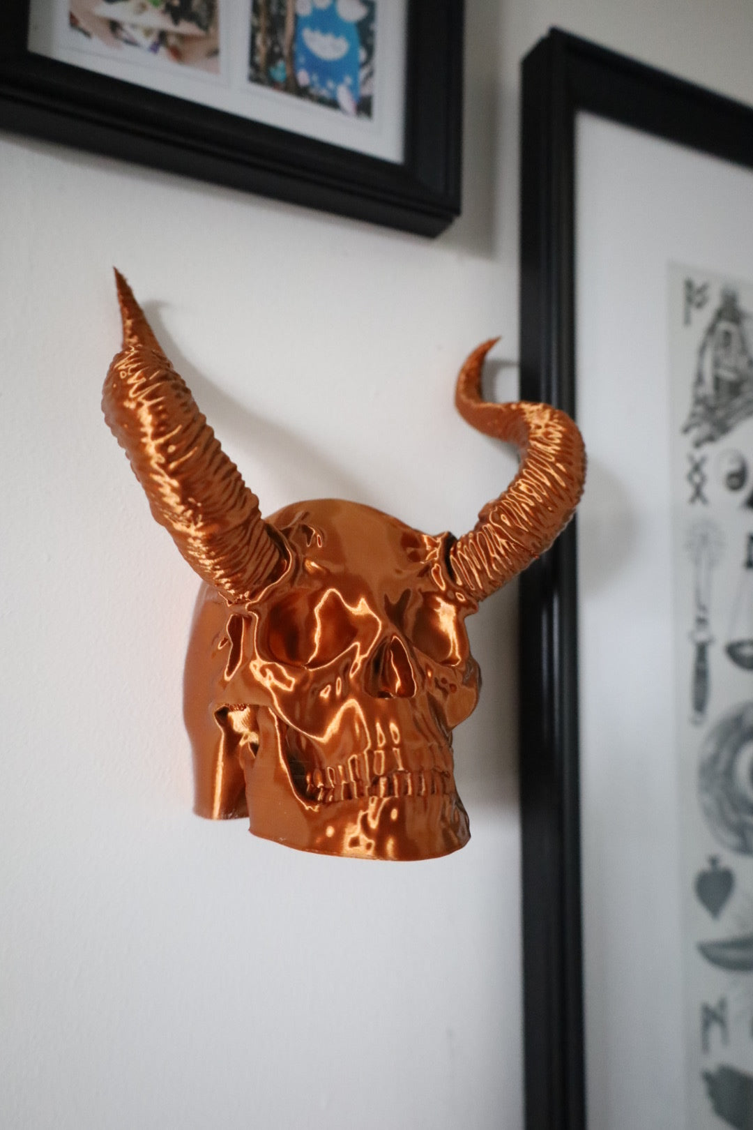 Horned Skull Wall Hanging