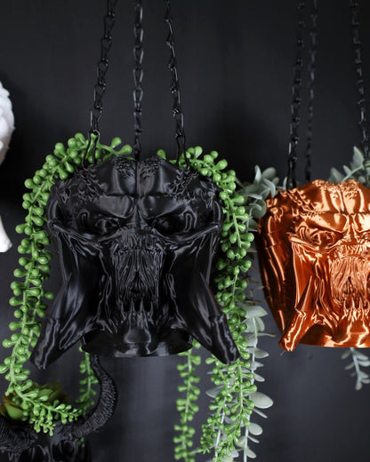 Yautja predator plant pot from the horror/ sci-fi franchise