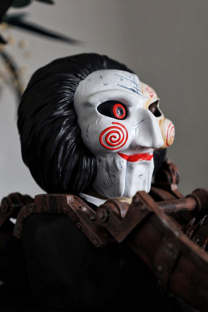 Jigsaw hand painted bust from the horror movie Saw. Horror gifts, horror decor 