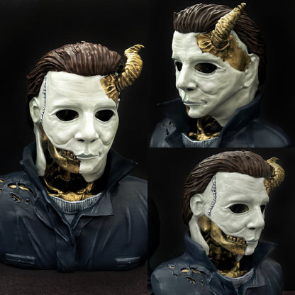 Michael Myers bust inspired by the horror movie Halloween. Horror gifts