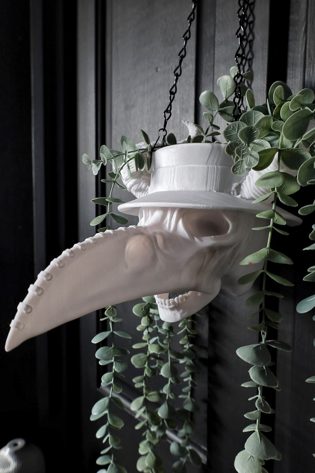 animal hanging planter Plague Doc Hanging Planter