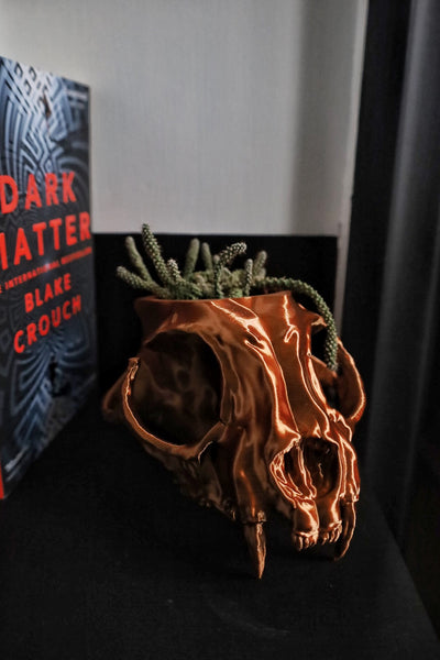 Cat Skull Planter