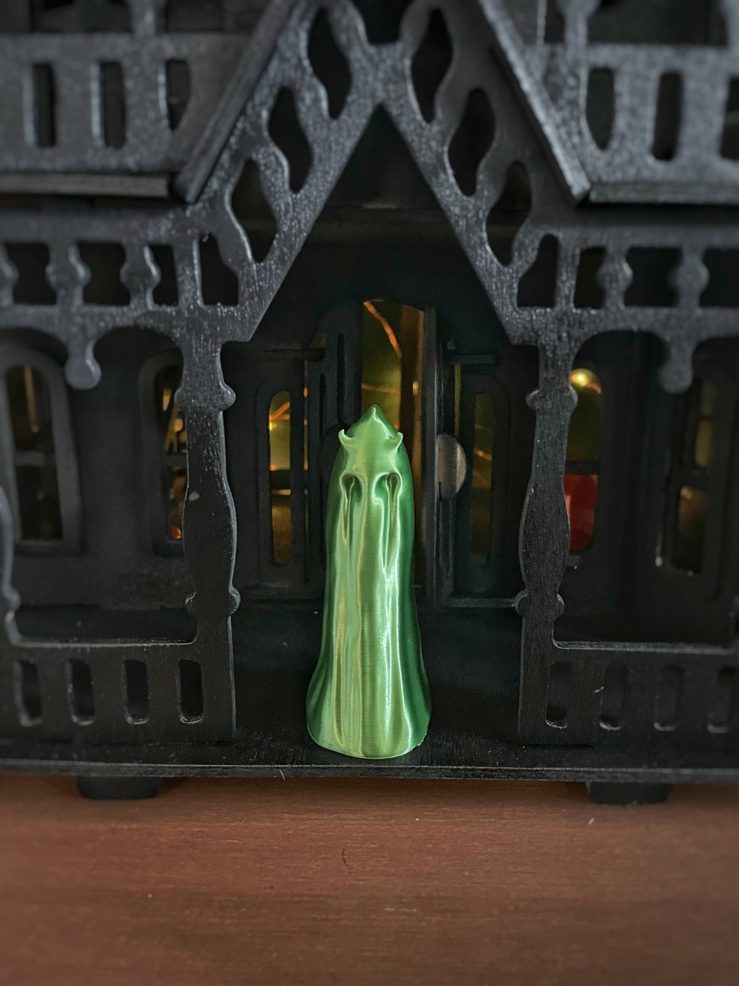 Gothic Horned Ghost Ornament