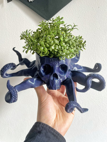 Octopus Skull Planter