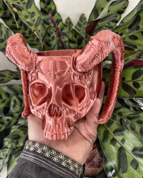 Satan Skull Planter